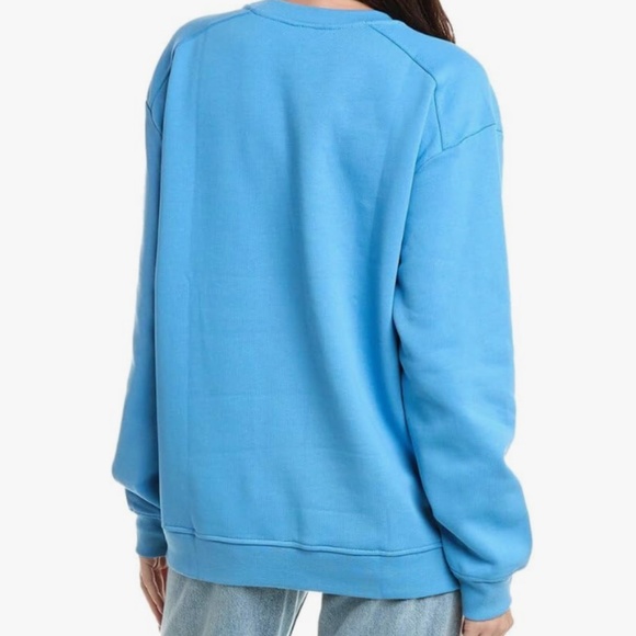 Ganni Drop-Shoulder Sweatshirt in blue - Picture 2 of 6